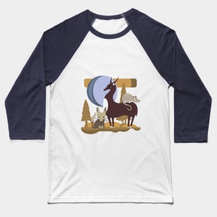 Fox, Deer & Possum Baseball T-Shirt